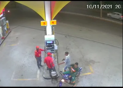 Assalto em posto de combustível na Avenida Nicanor Barreto
