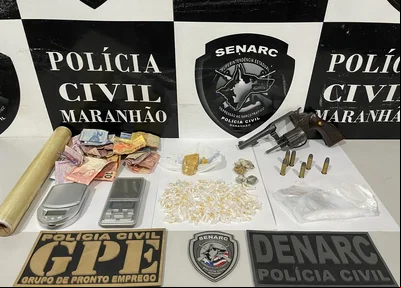 Arma, droga e dinheiro apreendido na boca de fumo em Timon