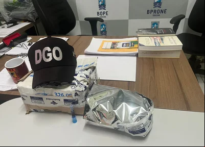 Cocaína apreendida pela PM em agência do Correios de Teresina