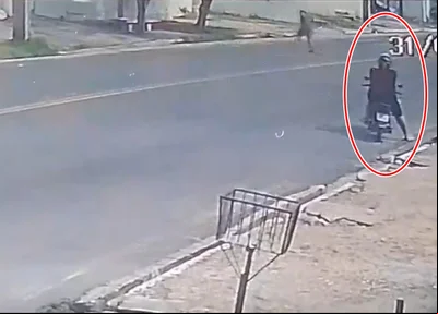 Flagrante do crime contra motorista de aplicativo em Teresina