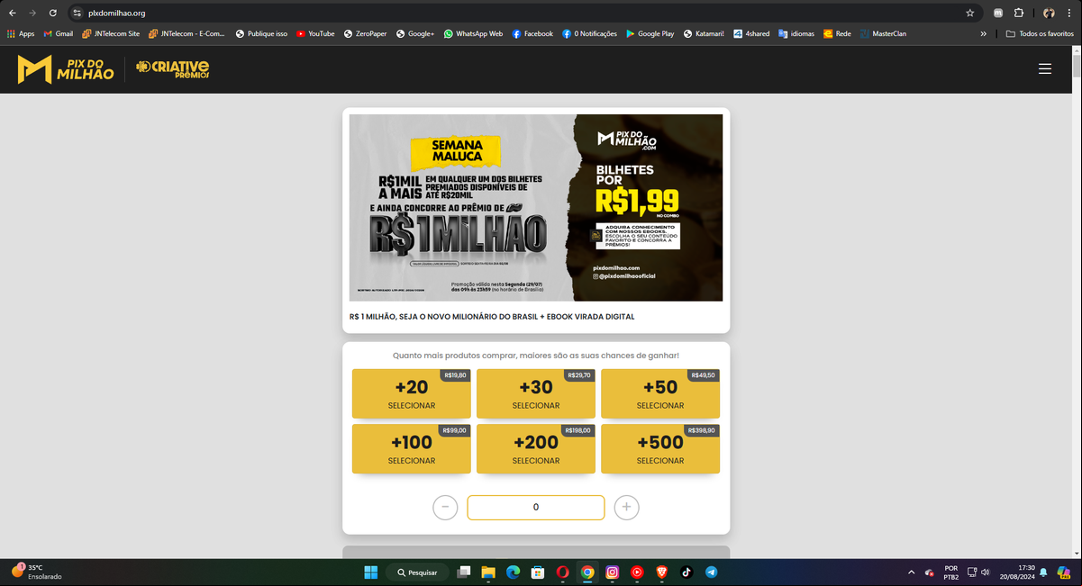 Site falso