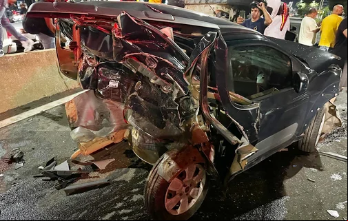 Acidente na BR 316 deixou carro totalmente destruído