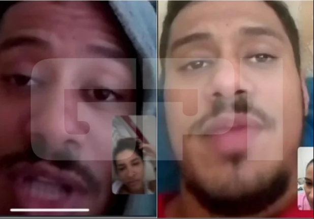 Chamada de vídeo de Tatiana Medeiros com Alandilson Cardoso os