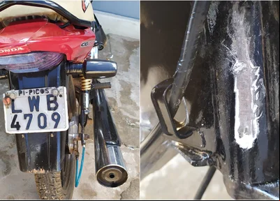 Motocicleta recuperada pela ROCAM